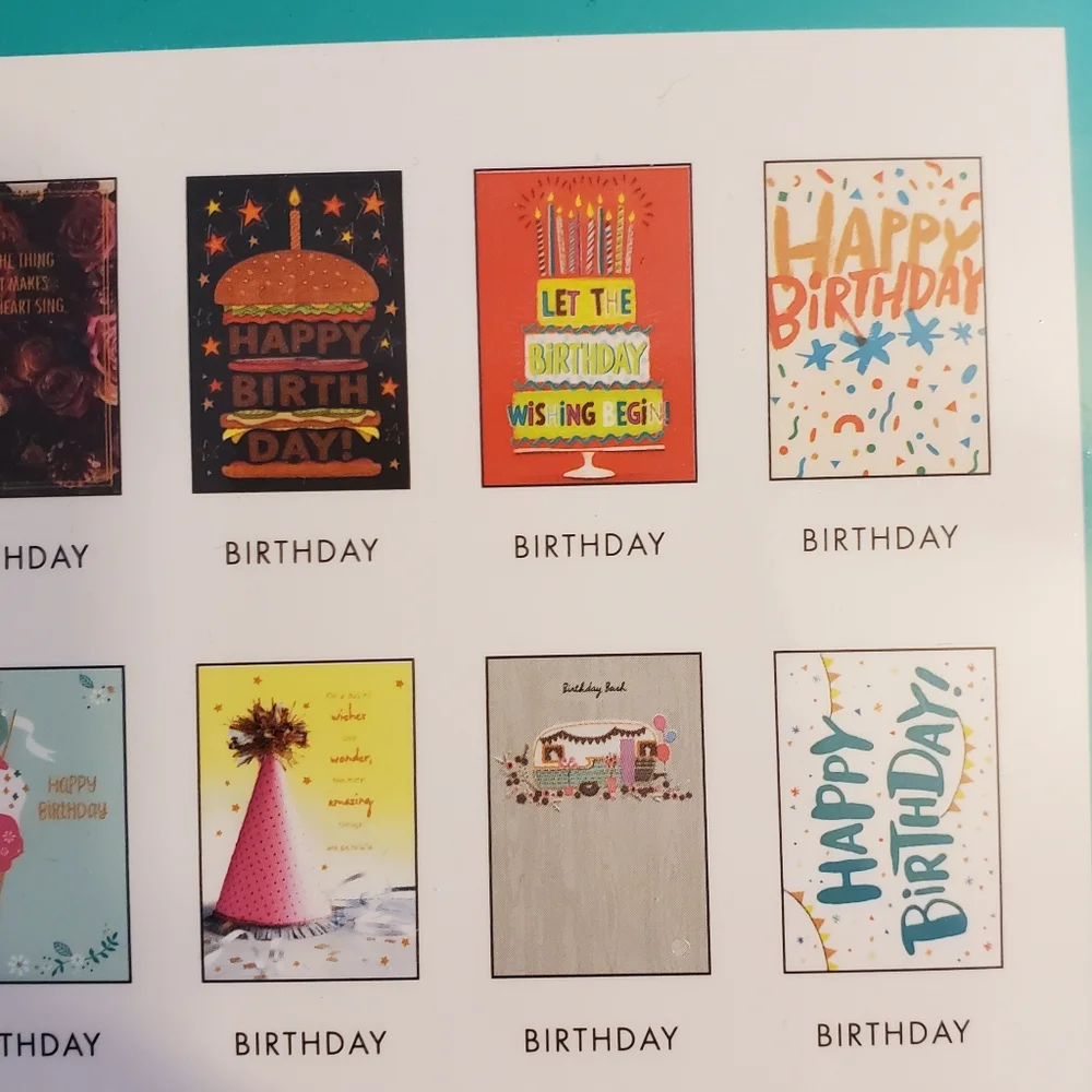 American Greetings card assortment with file box